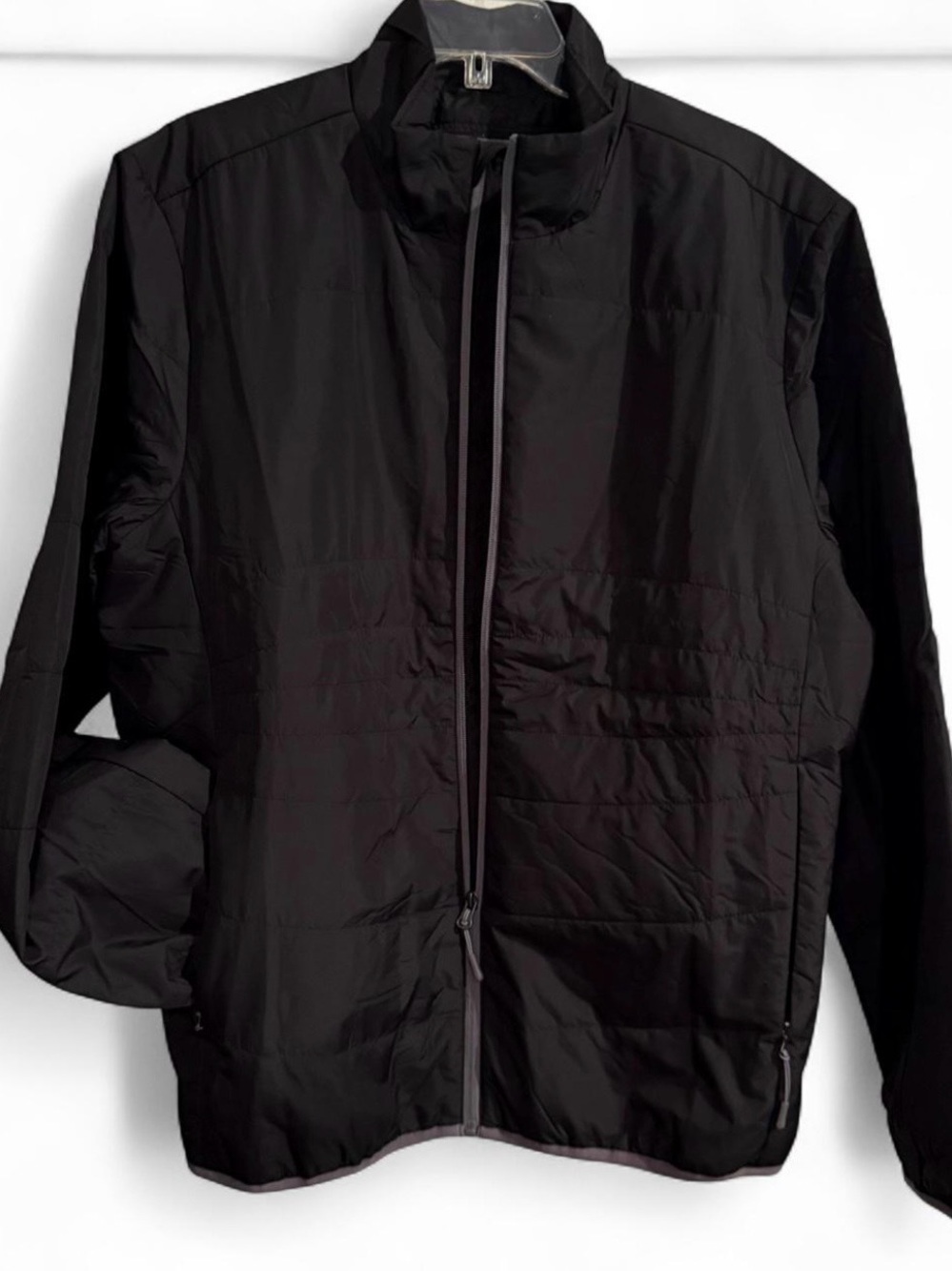 North End Warm-Logik Men's Black Full-Zip Polyester Jacket Coat Size L-Lgtweight